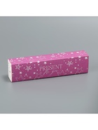 Коробка для конфет, кондитерская упаковка, 5 ячеек, «Present», 5 х 21 х 3.3 см 9509049