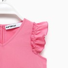 Комплект для девочки (топ, шорты) KAFTAN, р.32 (110-116 см), ярко-розовый - Фото 10