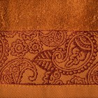 Полотенце махровое Бодринг 30х60см, коричневый, хлопок 100%, 430гр/м2 - Фото 2