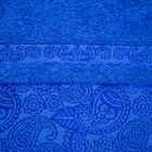 Полотенце махровое Бодринг 30х60см, синий, хлопок 100%, 430г/м2 - Фото 3