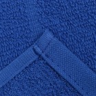 Полотенце махровое жаккардовое 30х60см, синий 280г/м, хлопок 100% - Фото 4