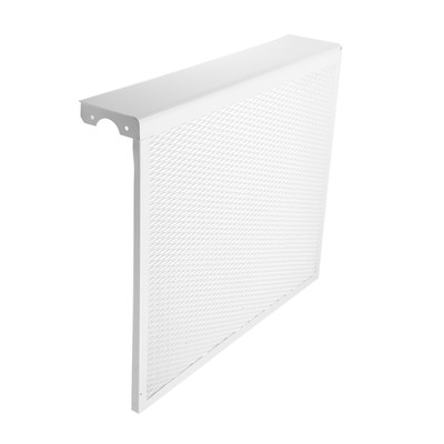 УЦЕНКА Экран на чугунный радиатор «Лидер», 690×610×150 мм, 7 секций, металлический, белый