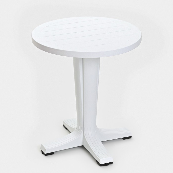 Набор садовой мебели "Прованс": стол круглый диаметр 65 см + 2 кресла, белый - фото 1893018950