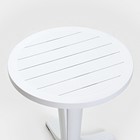Набор садовой мебели "Прованс": стол круглый диаметр 65 см + 2 кресла, белый - Фото 4