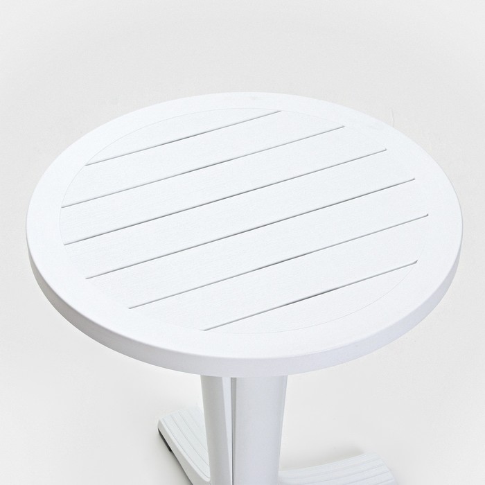 Набор садовой мебели "Прованс": стол круглый диаметр 65 см + 2 кресла, белый - фото 1909159393