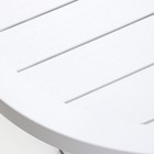Набор садовой мебели "Прованс": стол круглый диаметр 65 см + 2 кресла, белый - Фото 5
