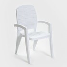Набор садовой мебели "Прованс": стол круглый диаметр 65 см + 2 кресла, белый - Фото 6