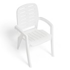 Набор садовой мебели "Прованс": стол квадратный 80 х 80 см + 4 кресла, белый - Фото 6