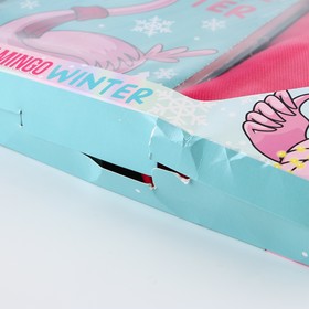 

Набор Flamingo winter, палантин (180х68 см) и ежедневник, А5, 80 листов