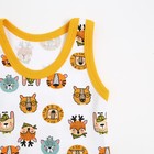 Комплект (майка,трусы) для мальчика Зоо, цвет белый/жёлтый, рост 74-80 см - фото 49434359