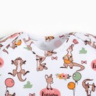 Боди для девочки Кенгуру, цвет белый, рост 62-68 см - фото 24580026