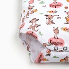 Боди для девочки Кенгуру, цвет белый, рост 62-68 см - фото 24580029