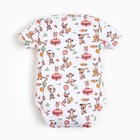 Боди для девочки Кенгуру, цвет белый, рост 62-68 см - фото 24580030