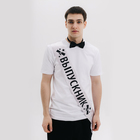 Набор на выпускной «Выпускник», лента серебряная с булавкой, галстук-бабочка - Фото 2