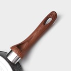 Сковорода блинная Magistro Granit, d=22 см, ручка soft-touch, антипригарное покрытие, индукция, кованый алюминий, чёрная - Фото 5