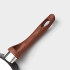 Сковорода блинная Magistro Granit, d=24 см, ручка soft-touch, антипригарное покрытие, индукция, кованый алюминий, чёрная - Фото 5