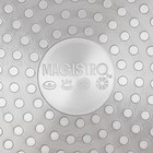 Сковорода блинная Magistro Granit, d=24 см, ручка soft-touch, антипригарное покрытие, индукция, цвет чёрный - фото 5098141