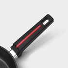 Сковорода Magistro Flame, d=22 см, h=4.5 см, ручка soft-touch, антипригарное покрытие, индукция, кованый алюминий, чёрная - Фото 4