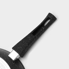 Сковорода Magistro Dark, d=28 см, съёмная ручка soft-touch, антипригарное покрытие, индукция, кованый алюминий, чёрная - Фото 5