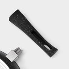 Сковорода Magistro Dark, d=28 см, съёмная ручка soft-touch, антипригарное покрытие, индукция, кованый алюминий, чёрная - Фото 7