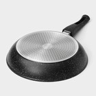 Сковорода Magistro Dark, d=28 см, съёмная ручка soft-touch, антипригарное покрытие, индукция, кованый алюминий, чёрная - Фото 8