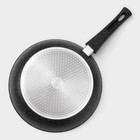 Сковорода Magistro Dark, d=28 см, съёмная ручка soft-touch, антипригарное покрытие, индукция, кованый алюминий, чёрная - Фото 9