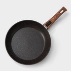 Сковорода Magistro Granit, d=28 см, съёмная ручка soft-touch, антипригарное покрытие, индукция, кованый алюминий, чёрная - Фото 3