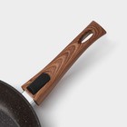 Сковорода Magistro Granit, d=28 см, съёмная ручка soft-touch, антипригарное покрытие, индукция, кованый алюминий, чёрная - Фото 4