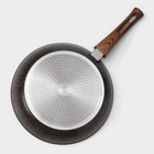 Сковорода Magistro Granit, d=28 см, съёмная ручка soft-touch, антипригарное покрытие, индукция, кованый алюминий, чёрная - Фото 9