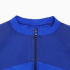 Купальник женский слитный MINAKU на молнии цвет синий, размер 46 - фото 27605813