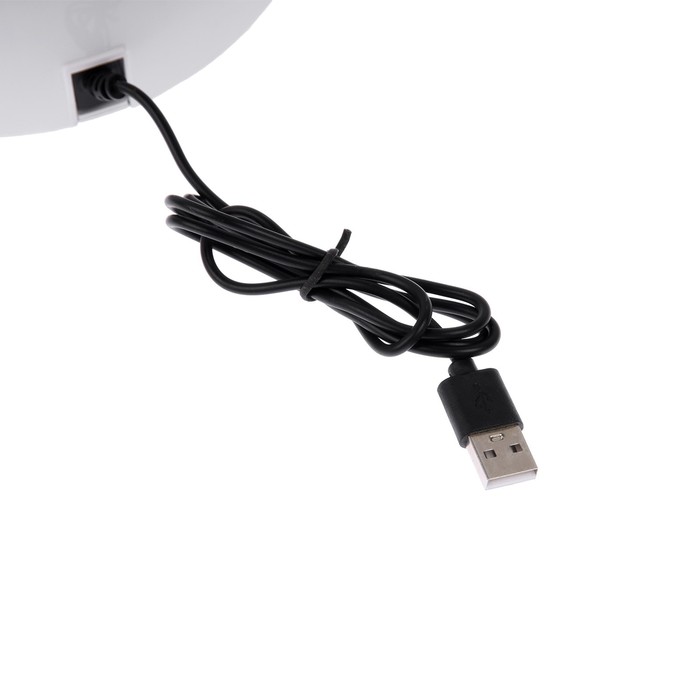 Лампа для гель-лака Luazon LUF-17, LED, 48 Вт, 30 диодов, таймер 5/36/60 с, USB, белая - фото 1894489256