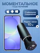 Наушники беспроводные VBT 1.16, TWS, вакуумные, Bluetooth 5.0, 40/250 мАч, с фонариком, чёрные - Фото 2