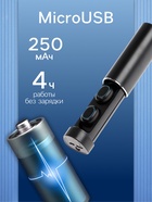 Наушники беспроводные VBT 1.16, TWS, вакуумные, Bluetooth 5.0, 40/250 мАч, с фонариком, чёрные - Фото 3