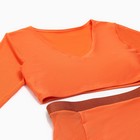 Купальник женский раздельный с длинными рукавами MINAKU цв.оранжевый, размер 48 - фото 4076930