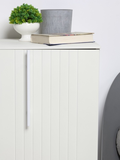 Ручка-рейлинг CAPPIO FRIDA, нержавеющая сталь, d=12 мм, м/о 192 мм, цвет белый