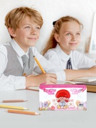 Пенал на молнии Calligrata «Зверушки», прозрачный, ПВХ, МИКС - Фото 3