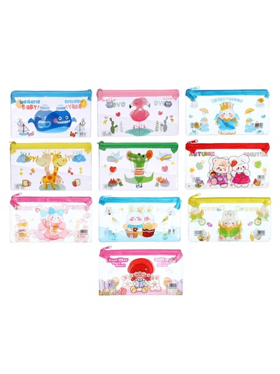 Пенал на молнии "Зверушки", МИКС