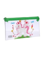 Пенал на молнии Calligrata «Единорожки», прозрачный, ПВХ, МИКС - Фото 11