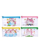 Пенал на молнии Calligrata «Единорожки», прозрачный, ПВХ, МИКС - Фото 4