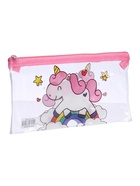Пенал на молнии Calligrata «Единорожки», прозрачный, ПВХ, МИКС - Фото 5