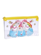 Пенал на молнии Calligrata «Единорожки», прозрачный, ПВХ, МИКС - Фото 7