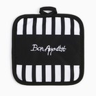 Прихватка Доляна "Bon appetit"  17*17 см 100% п/э - фото 25608110