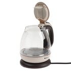 Чайник электрический KELLI KL-1370, стекло, 1 л, 1100 Вт, коричневый - фото 51490486 Чайник электрический KELLI KL-1370, стекло, 1 л, 1100 Вт, коричневый - фото 51490486