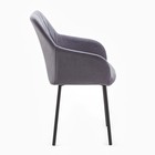Стул "Либерти", Велюр графит/Черный - Фото 4