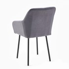 Стул "Либерти", Велюр графит/Черный - Фото 5