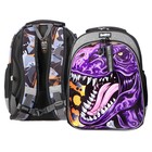 Рюкзак каркасный 38 х 29 х 18 см, EVA, кодовый замок, Seventeen "Дино" SKJB-UT3-966L - Фото 1