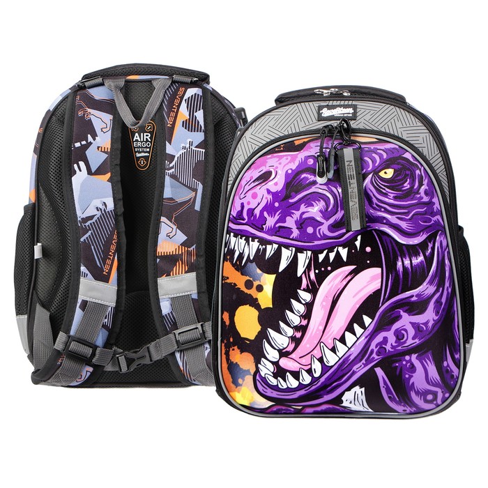 Рюкзак каркасный 38 х 29 х 18 см, EVA, кодовый замок, Seventeen "Дино" SKJB-UT3-966L - Фото 1