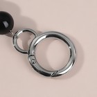 Ручка для сумки, бусы, d = 14 мм, 60 см, цвет чёрный/серебряный - фото 24518215