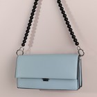 Ручка для сумки, бусы, d = 14 мм, 60 см, цвет чёрный/серебряный - фото 24518216