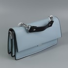 Ручка для сумки, с карабинами, 20 ± 1 см × 2,5 см, цвет чёрный/серебряный - фото 9736459